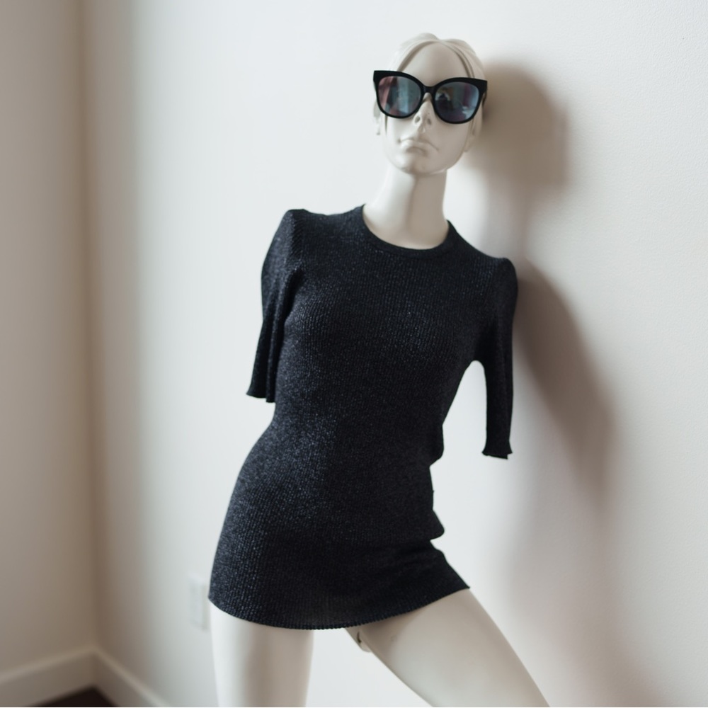 OPENING CEREMONY Sweater Crewneck, Black, Size Medium / Large 6